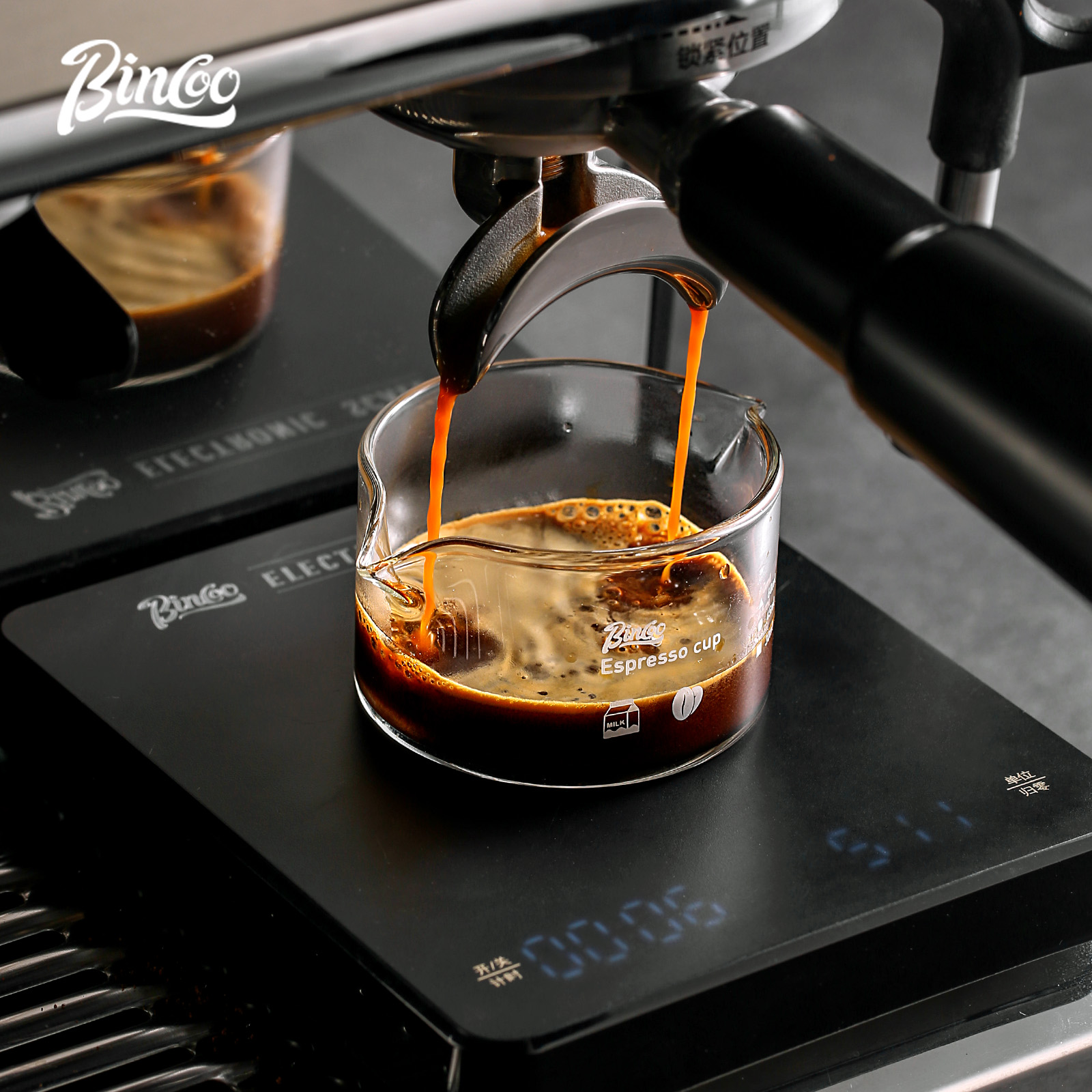BINCOO 90ml Double Spout Espre - đánh giá và giá Espresso Shot Glass