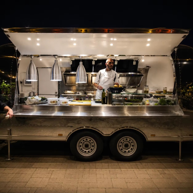 Food Truck Coffee Trailer Stre - đánh giá và giá Coffee Van Equipment